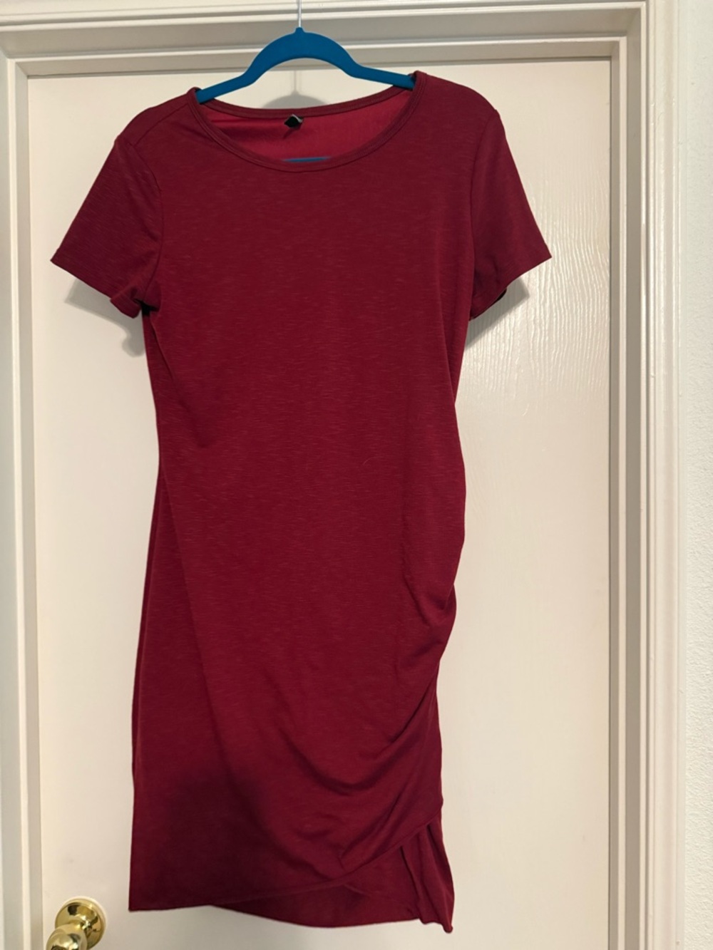 Burgundy tshirt dress